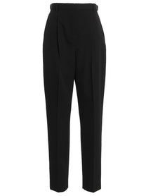 Tory Burch Wool Twill Pants Black
