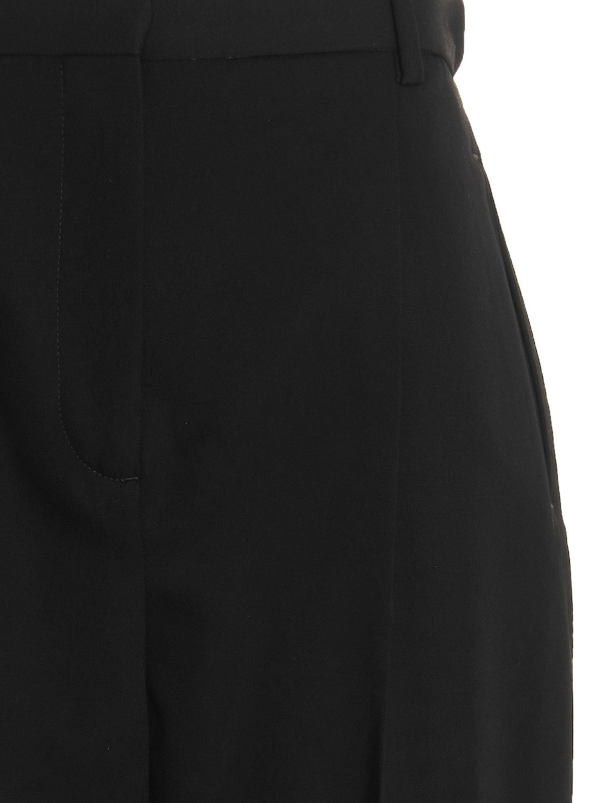 Tory Burch Wool Twill Pants Black