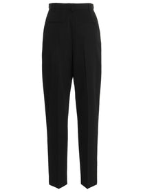 Tory Burch Wool Twill Pants Black