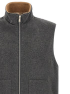 Lardini Wool Vest Grey, view 3