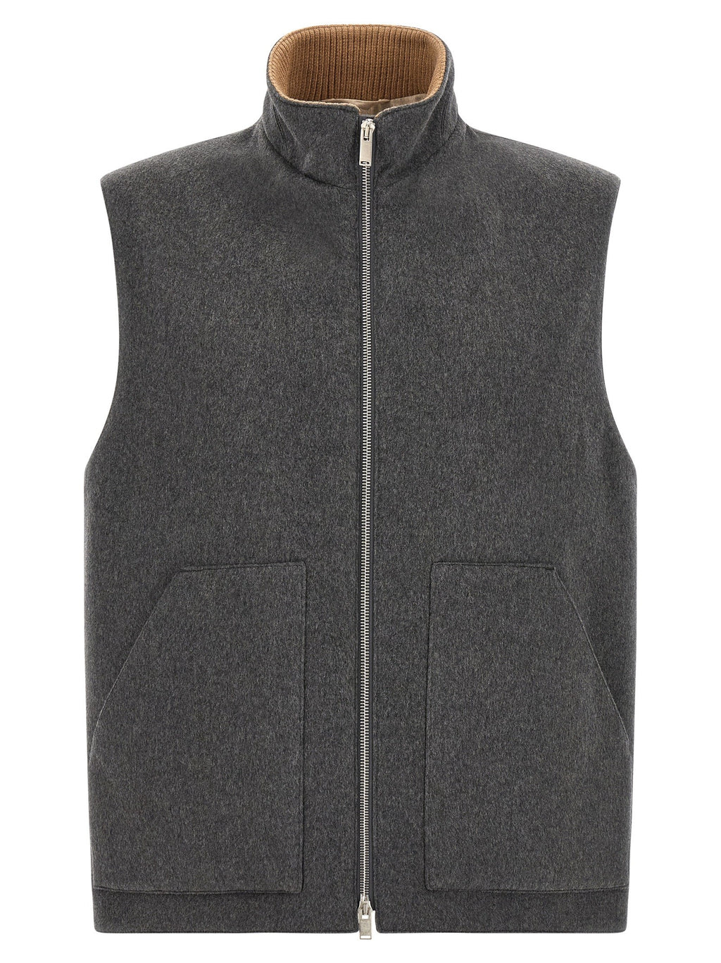 Lardini Wool Vest Grey