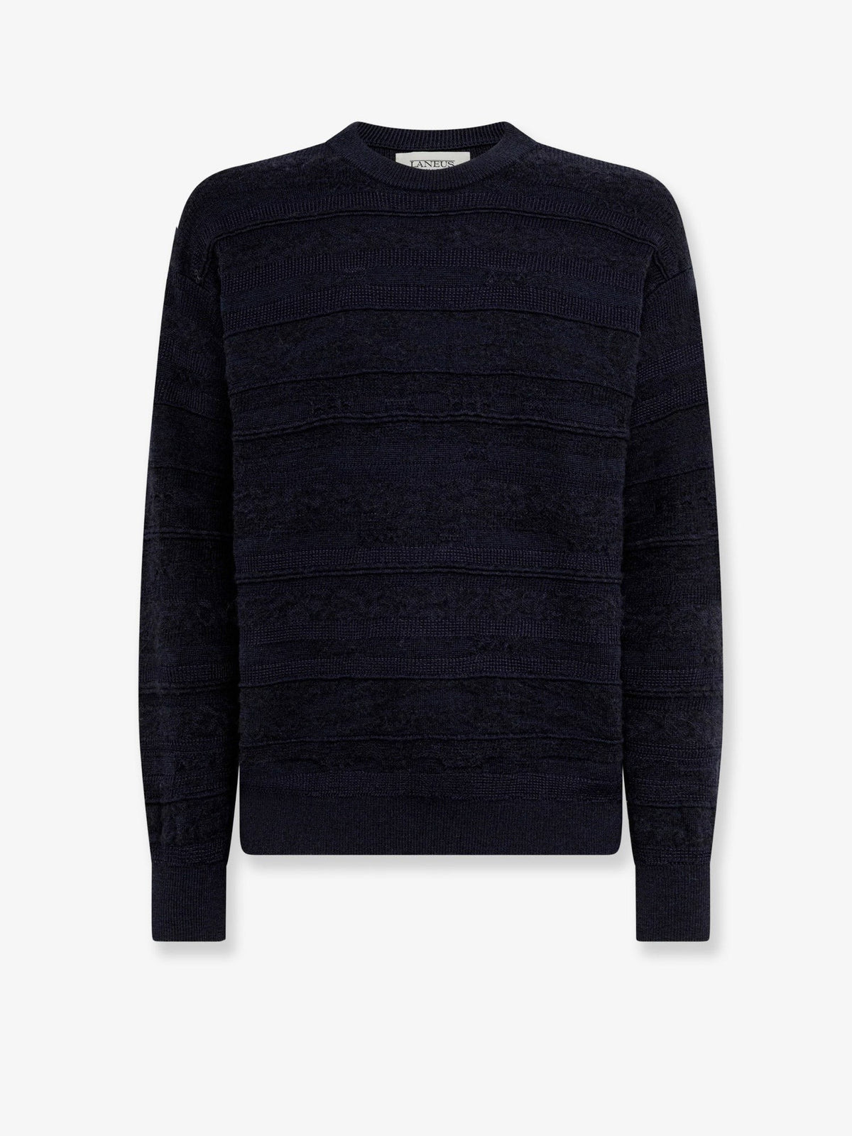 Laneus Men's Viscose and Alpace Blend Sweater Blue