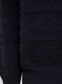 Laneus Men's Viscose and Alpace Blend Sweater Blue, view 3