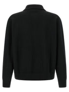 Oliver Lattughi Wool Zip Sweater Black