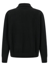 Oliver Lattughi Wool Zip Sweater Black