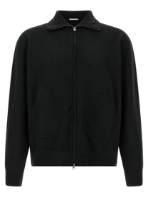 Oliver Lattughi Wool Zip Sweater Black