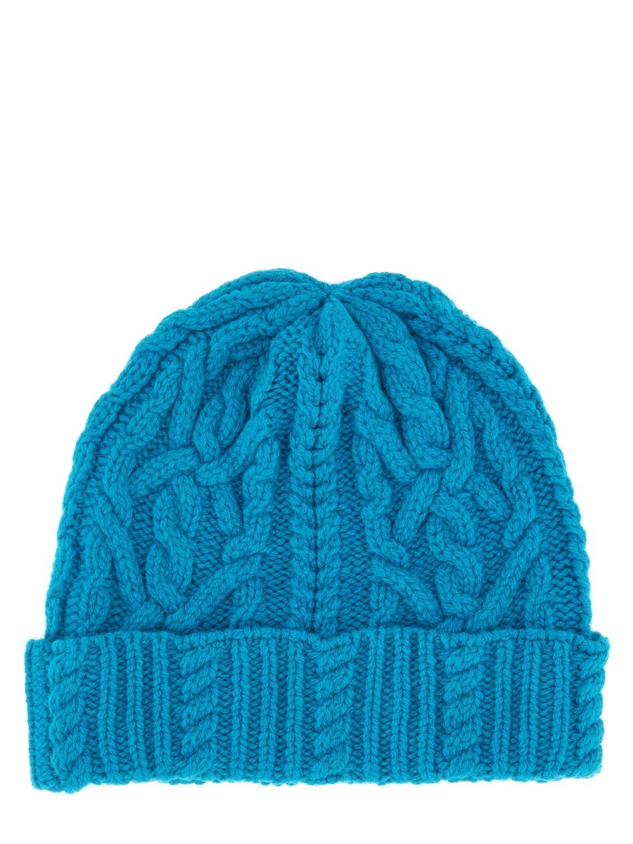 Aspesi Women's Woolen Hat Blue Aspesi
