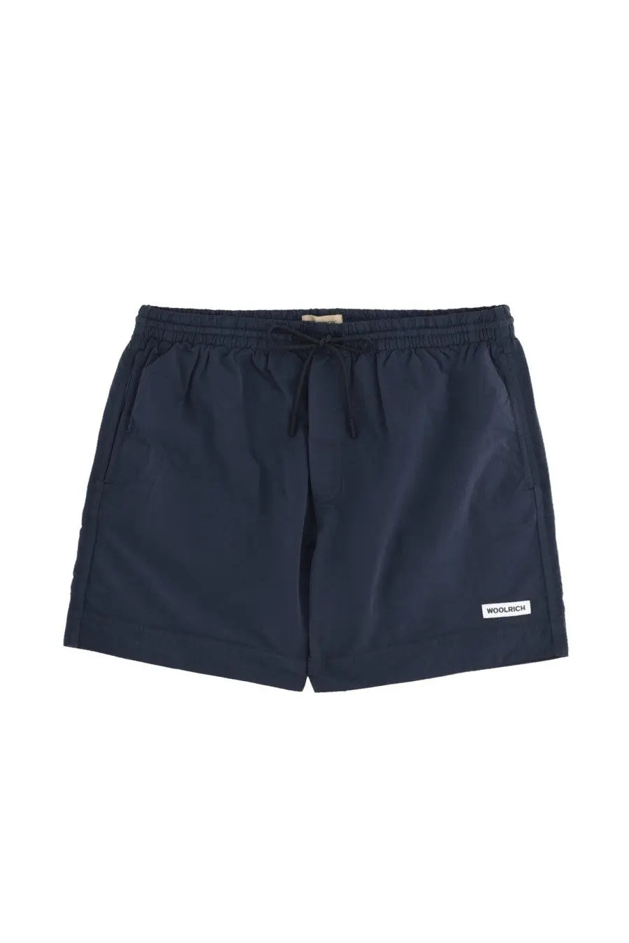 Woolrich men’s costume da bagno con blue navy blue woolrich wool drawstring shorts made of wool material