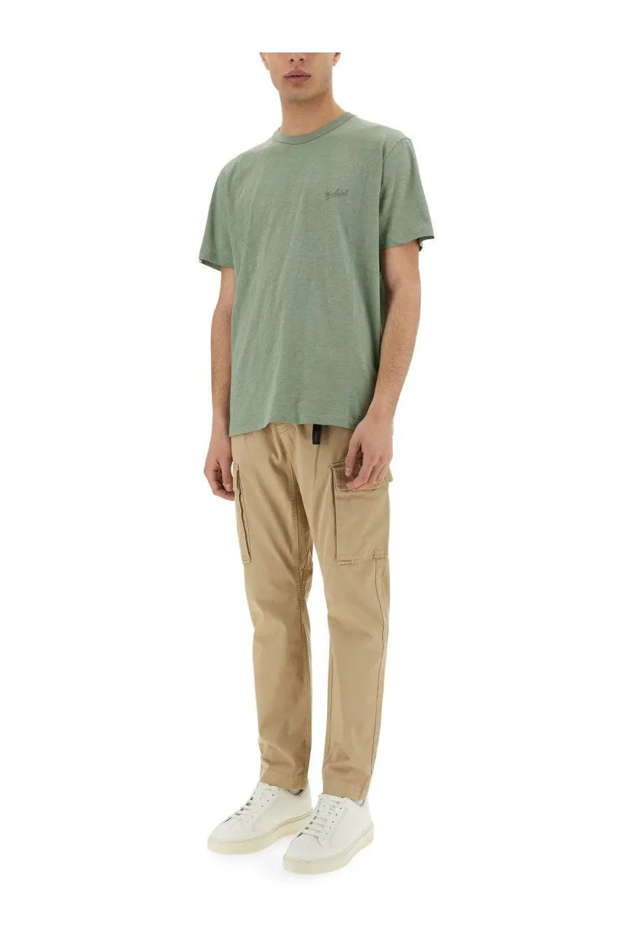 Woolrich Men's Flamed Cotton Shirt Green, view 2