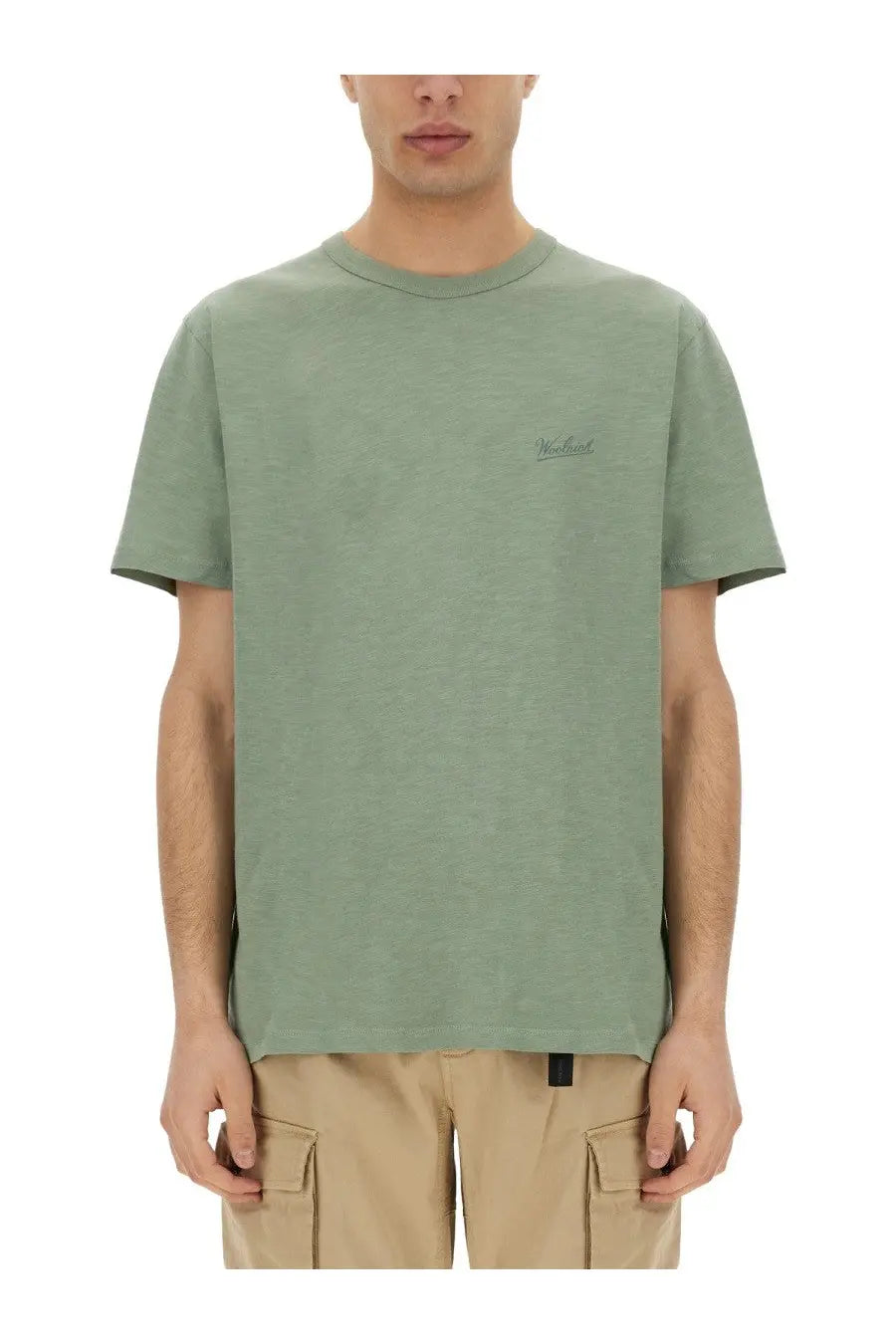 Woolrich Men's Flamed Cotton Shirt Green