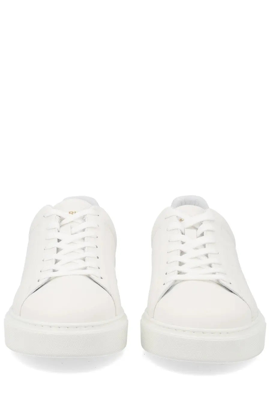 Woolrich men’s sneaker classic court white low-top leather sneakers with minimalist design and gold branding on the tongue