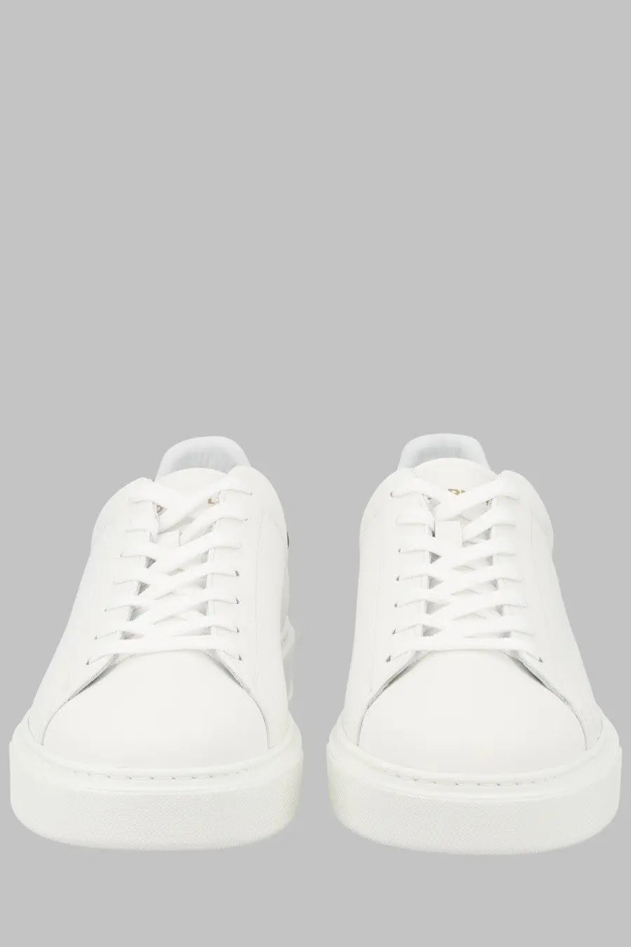 Woolrich men’s sneaker classic court white low-top leather sneakers with minimalist design and matching white laces