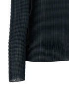 ISSEY MIYAKE Wooly Pleats Blouse Blue, view 4