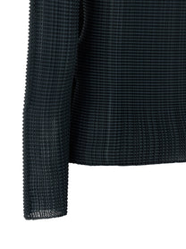 ISSEY MIYAKE Wooly Pleats Blouse Blue