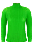 ISSEY MIYAKE Wooly Pleats Blouse Green