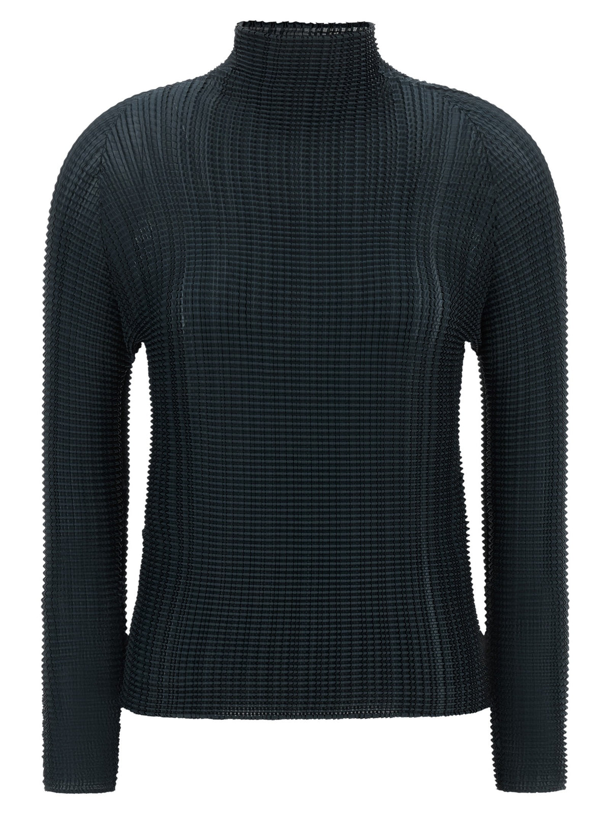 ISSEY MIYAKE Wooly Pleats Blouse Blue