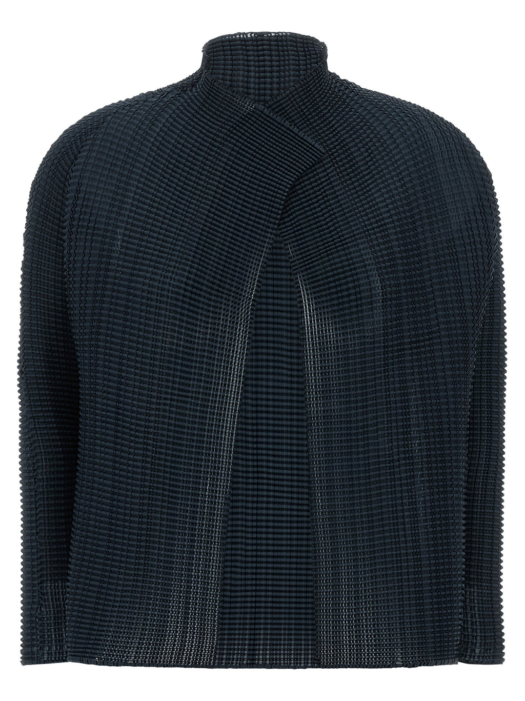 ISSEY MIYAKE Wooly Pleats Cardigan Blue