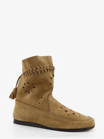 Isabel Marant Women's Woosta Suede Boots Beige