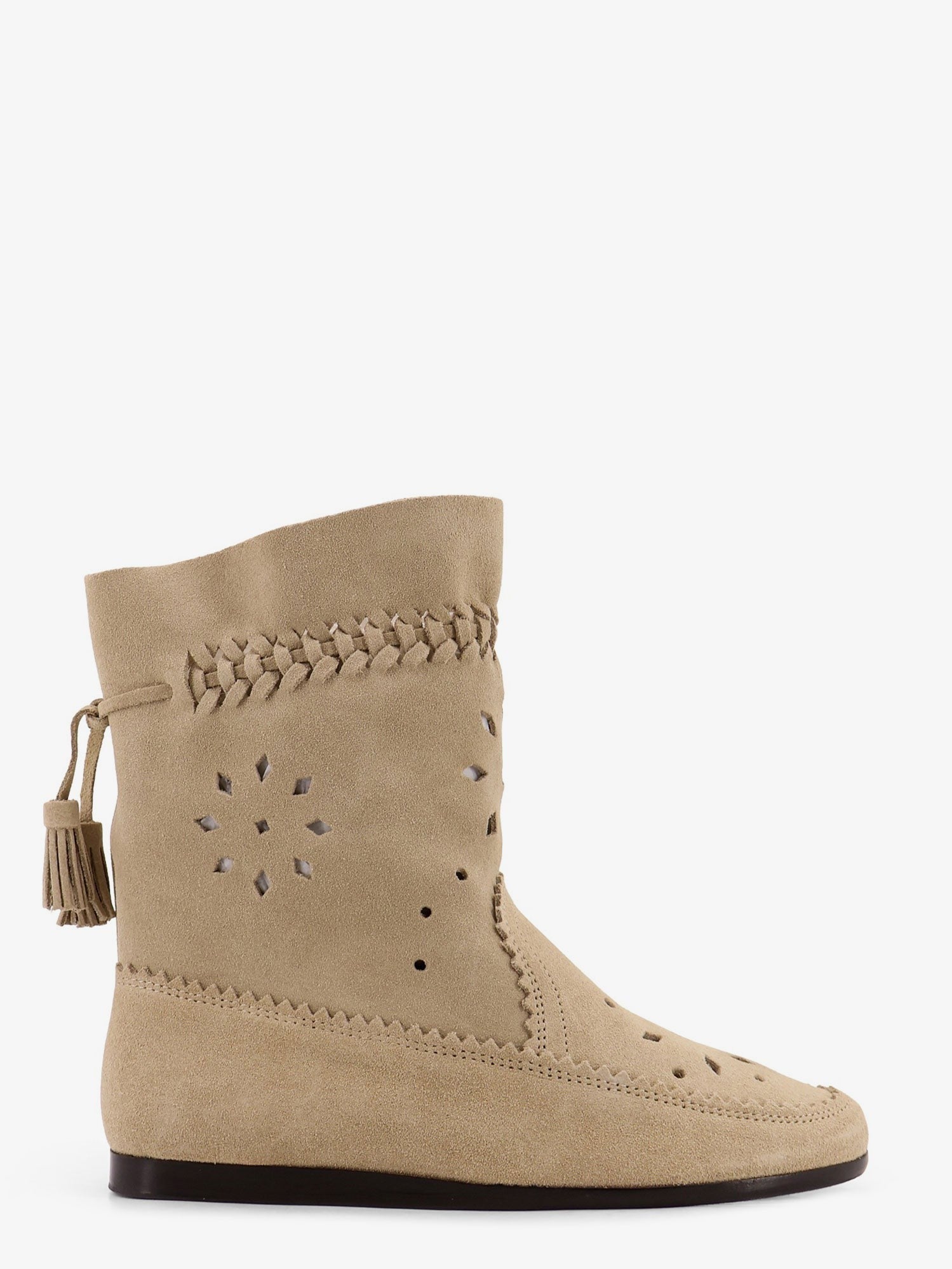 Isabel Marant Women's Woosta Suede Boots Beige Isabel Marant