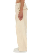 Maison Kitsuné Men's Workwear Pants White, view 4