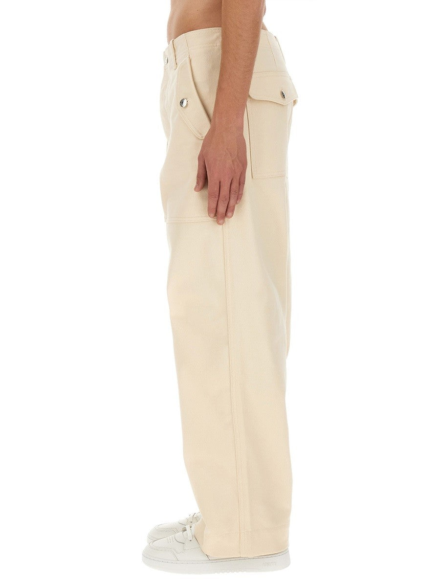 Maison Kitsuné Men's Workwear Pants White