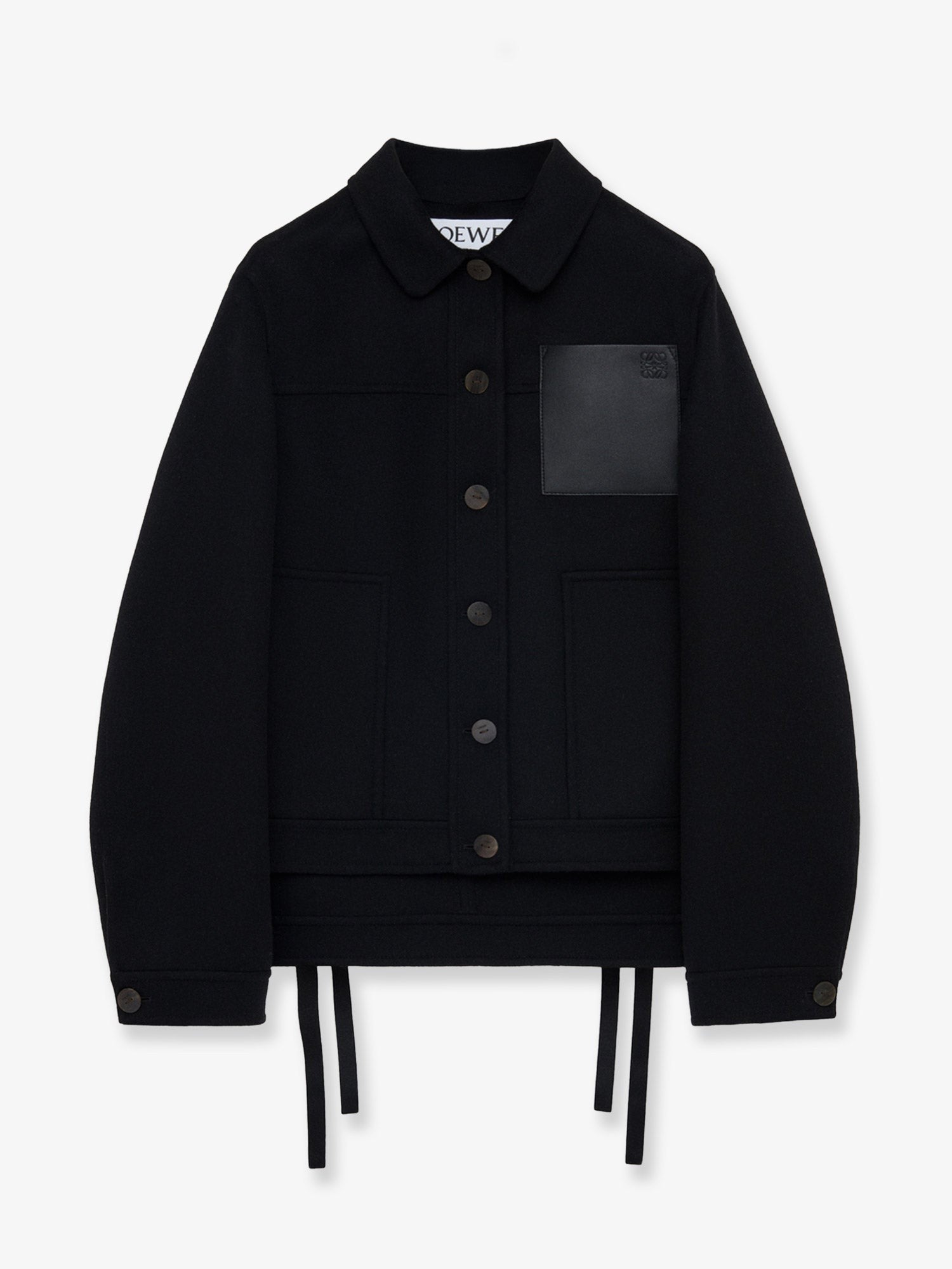 Loewe Women's Workwear Wool and Cashmere Jacket Black
