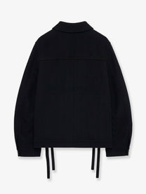 Loewe Women's Workwear Wool and Cashmere Jacket Black