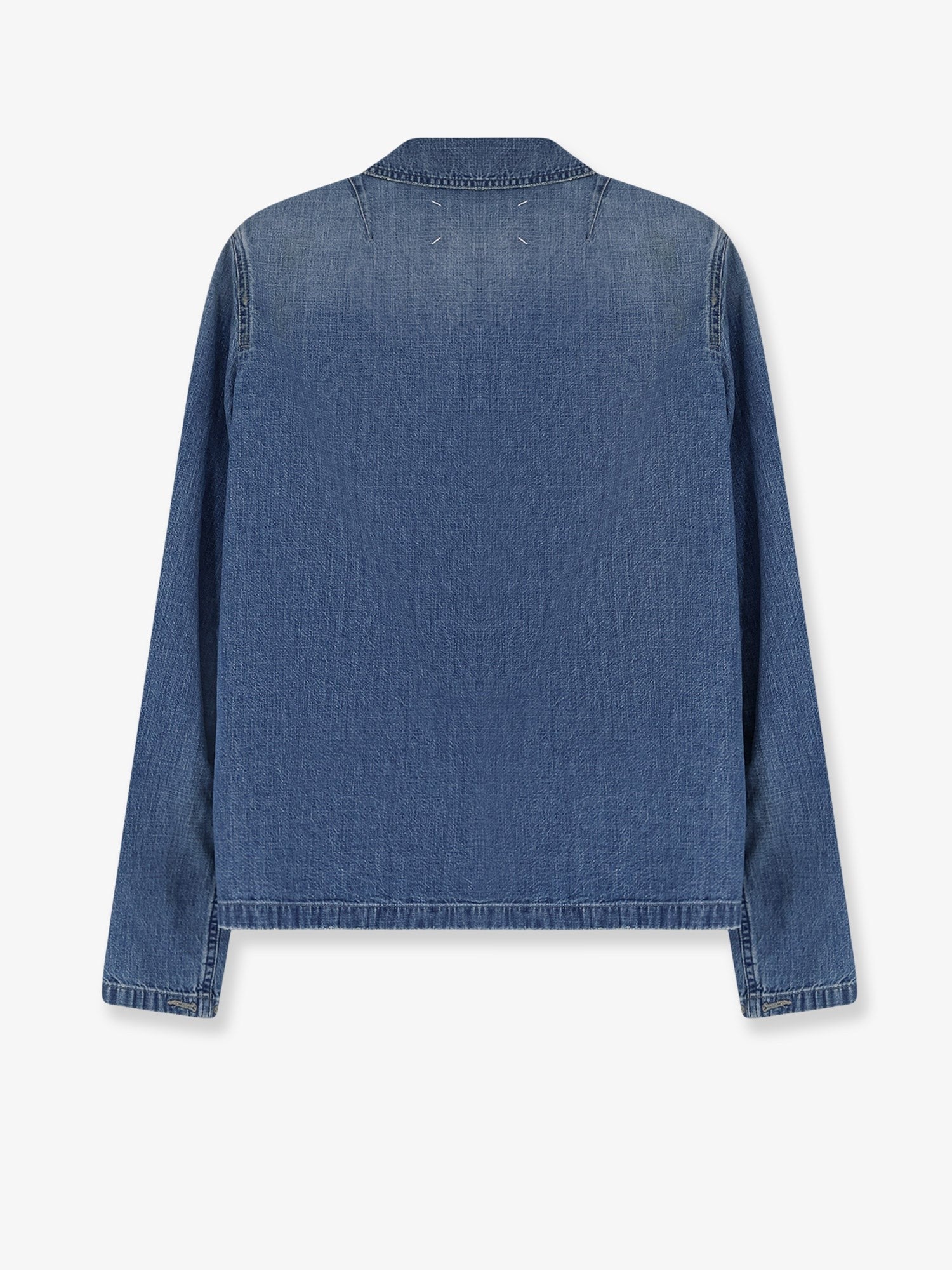 Maison Margiela Women's Worn Out Denim Shirt Blue