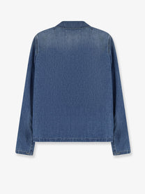 Maison Margiela Women's Worn Out Denim Shirt Blue
