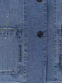 Maison Margiela Women's Worn Out Denim Shirt Blue