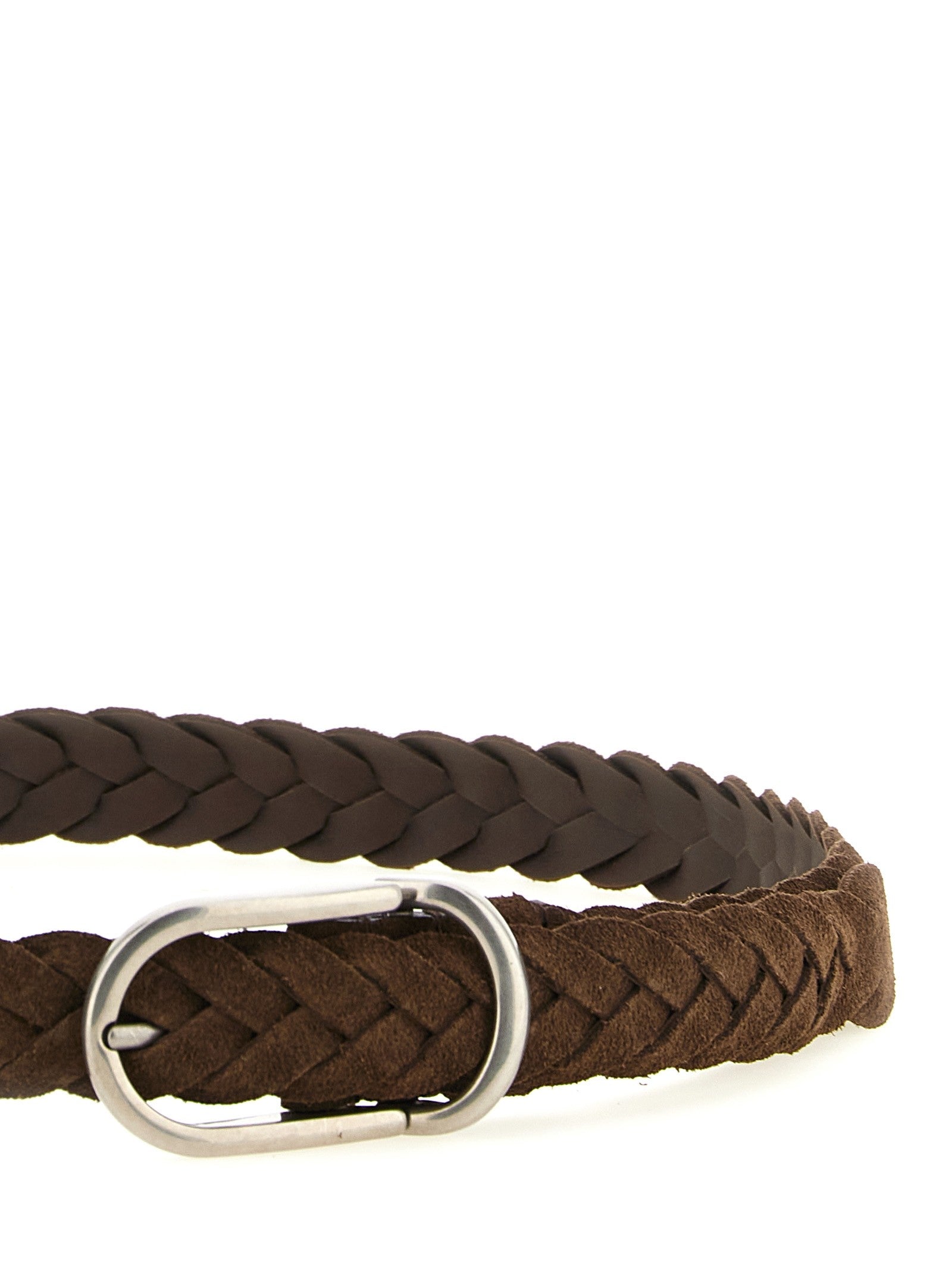 Brunello Cucinelli Woven Belt Brown