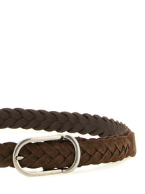 Brunello Cucinelli Woven Belt Brown