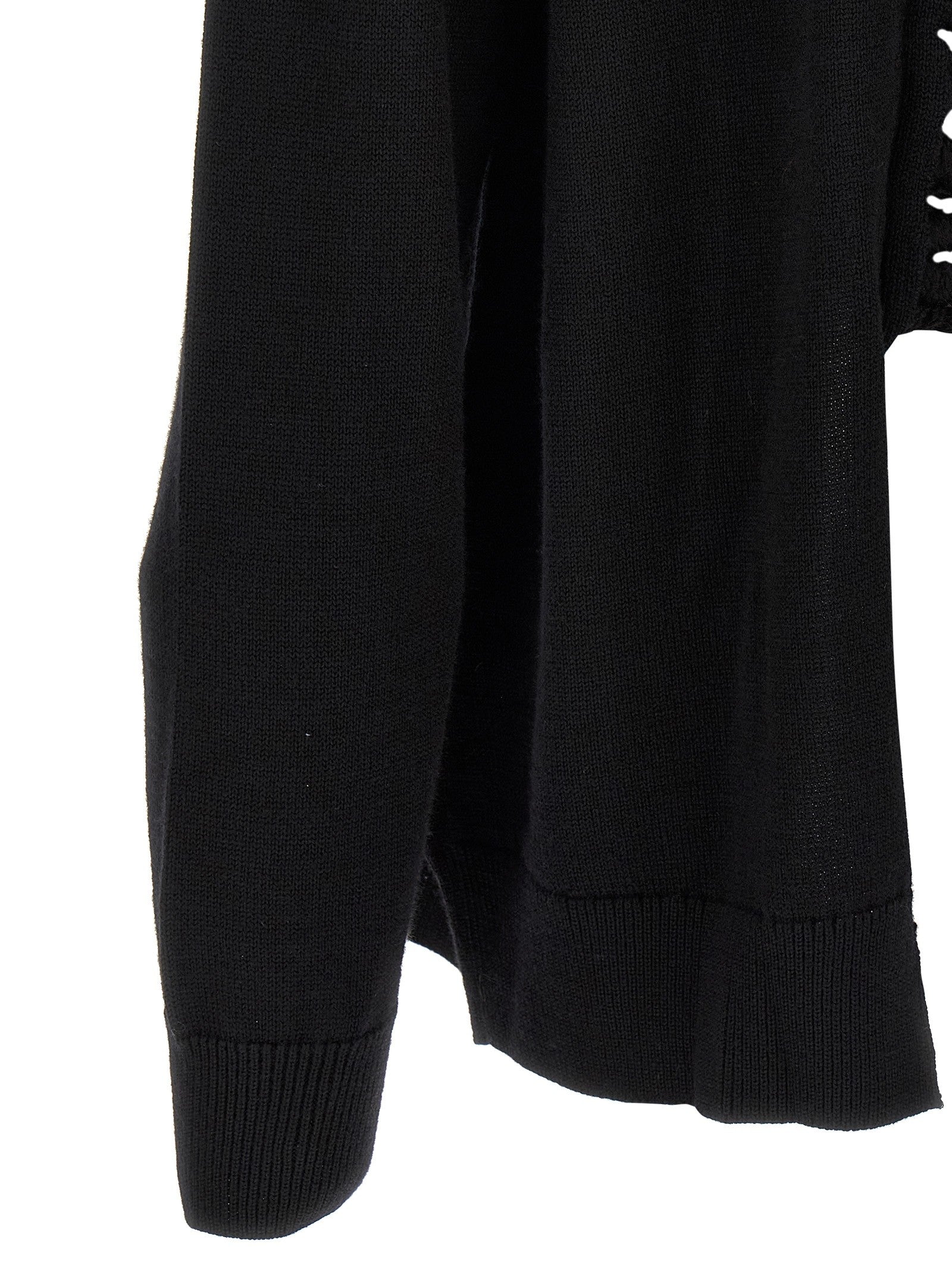 Comme Des Garçons Homme Plus Woven Insert Cardigan Black