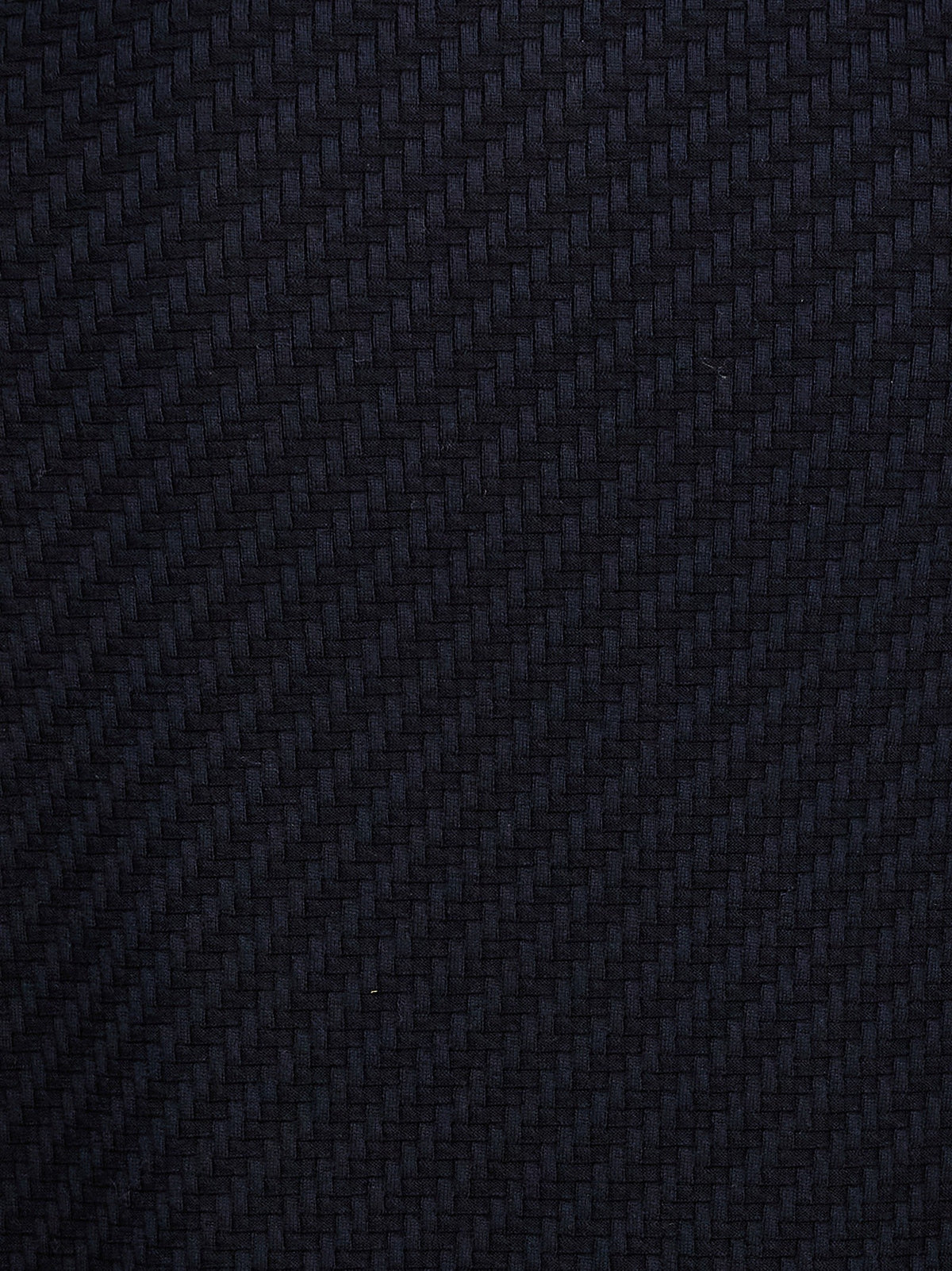 Brioni Woven Knit Polo Shirt Blue, view 4
