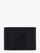 Bottega Veneta Men's Woven Leather Clutch Black