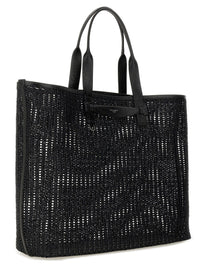 Dolce &amp; Gabbana Men's Woven Mesh Shopping Bag Black