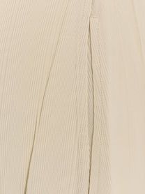 Toteme Women's Woven Stripes Viscose Long Dress White Toteme