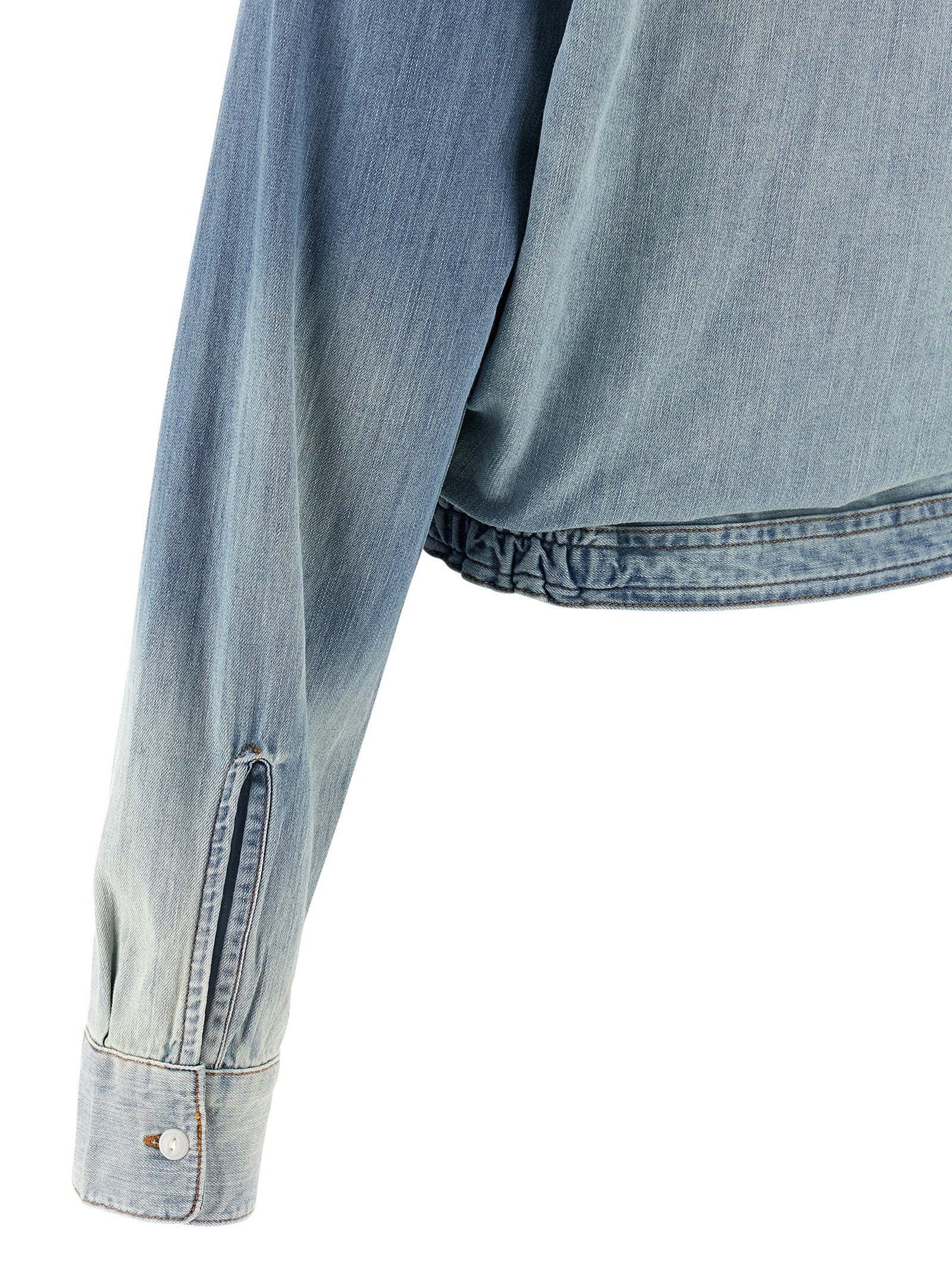 R13 Wrap Around Shirt Blue