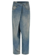 Maison Margiela Wrap Asymmetric Closure Jeans Blue