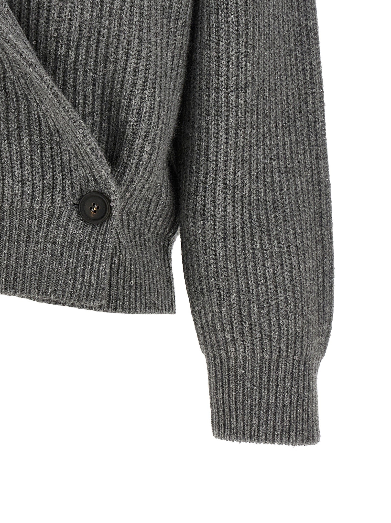 Brunello Cucinelli Wrap Cardigan Grey