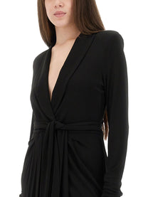 Tom Ford Women's Wrap Dress Black