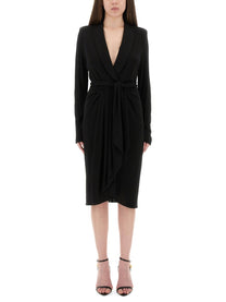 Tom Ford Women's Wrap Dress Black