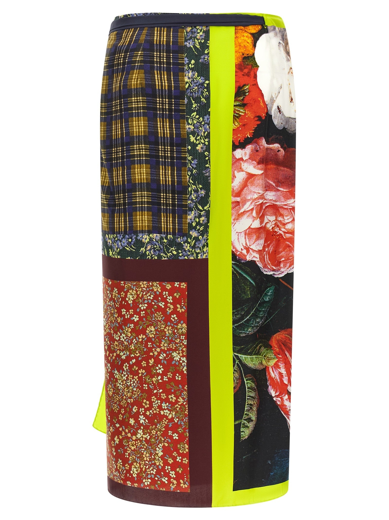 Dries Van Noten Wrap Sarong Skirt Gold