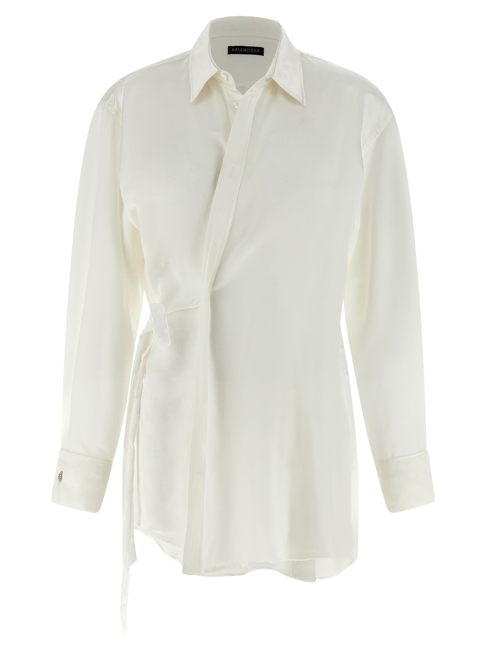 Balenciaga Wrap Shirt White