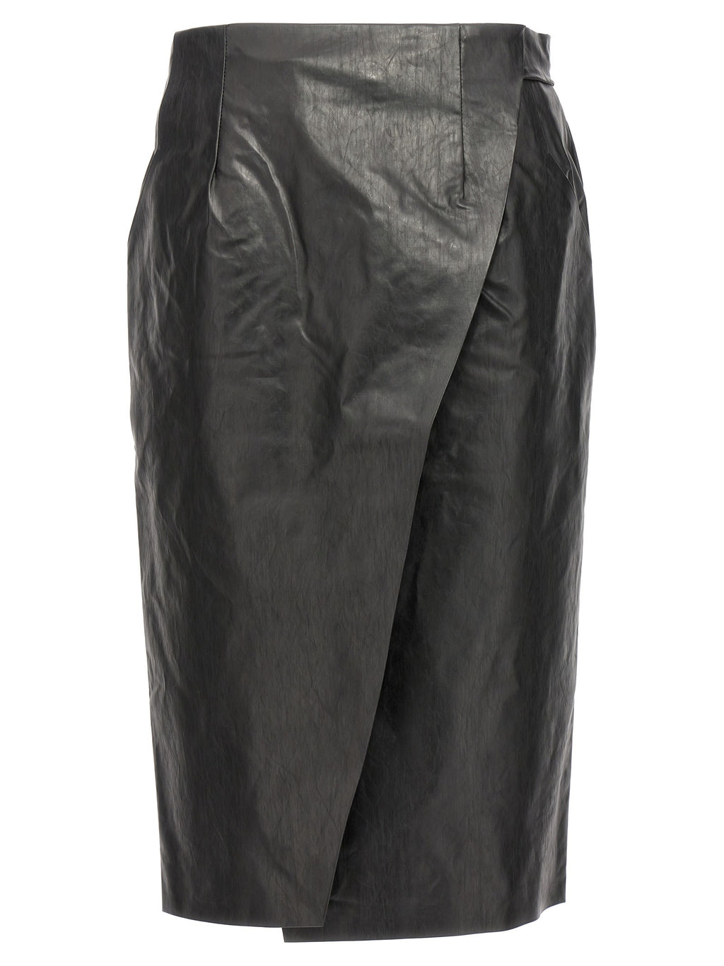KASSL Editions Wrap Skirt Oil Skirt Black