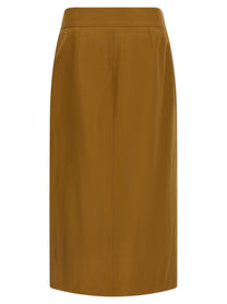 Alberto Biani Wrap Skirt Brown, view 2