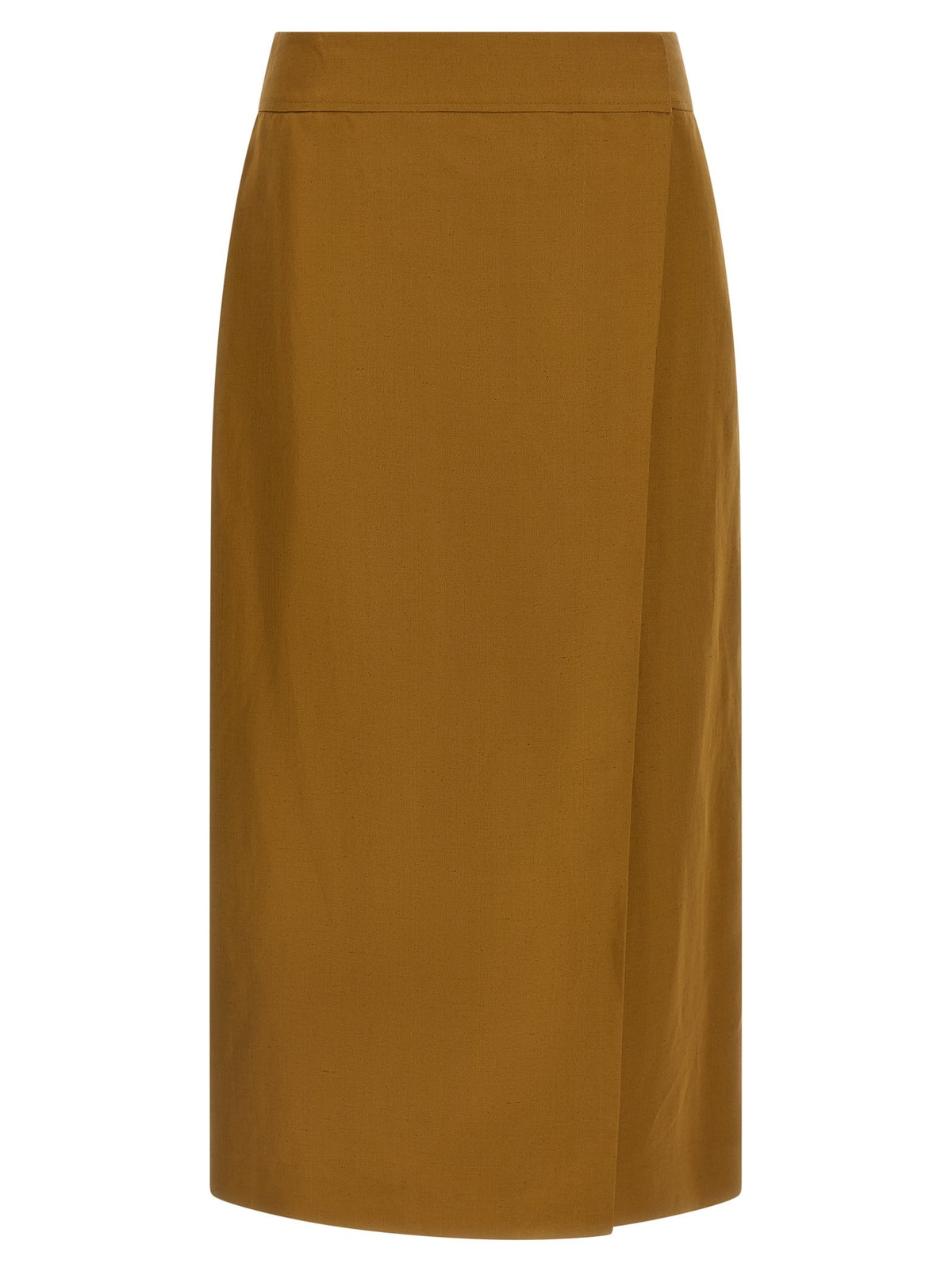 Alberto Biani Wrap Skirt Brown