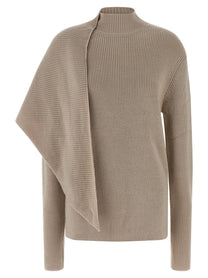 Entire Studios Wrap Sweater Beige