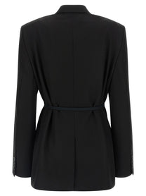 Balenciaga Wrap Tailored Blazer Black