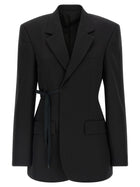 Balenciaga Wrap Tailored Blazer Black